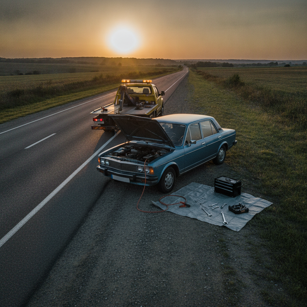 Car Breakdown Service - No Face and No Text